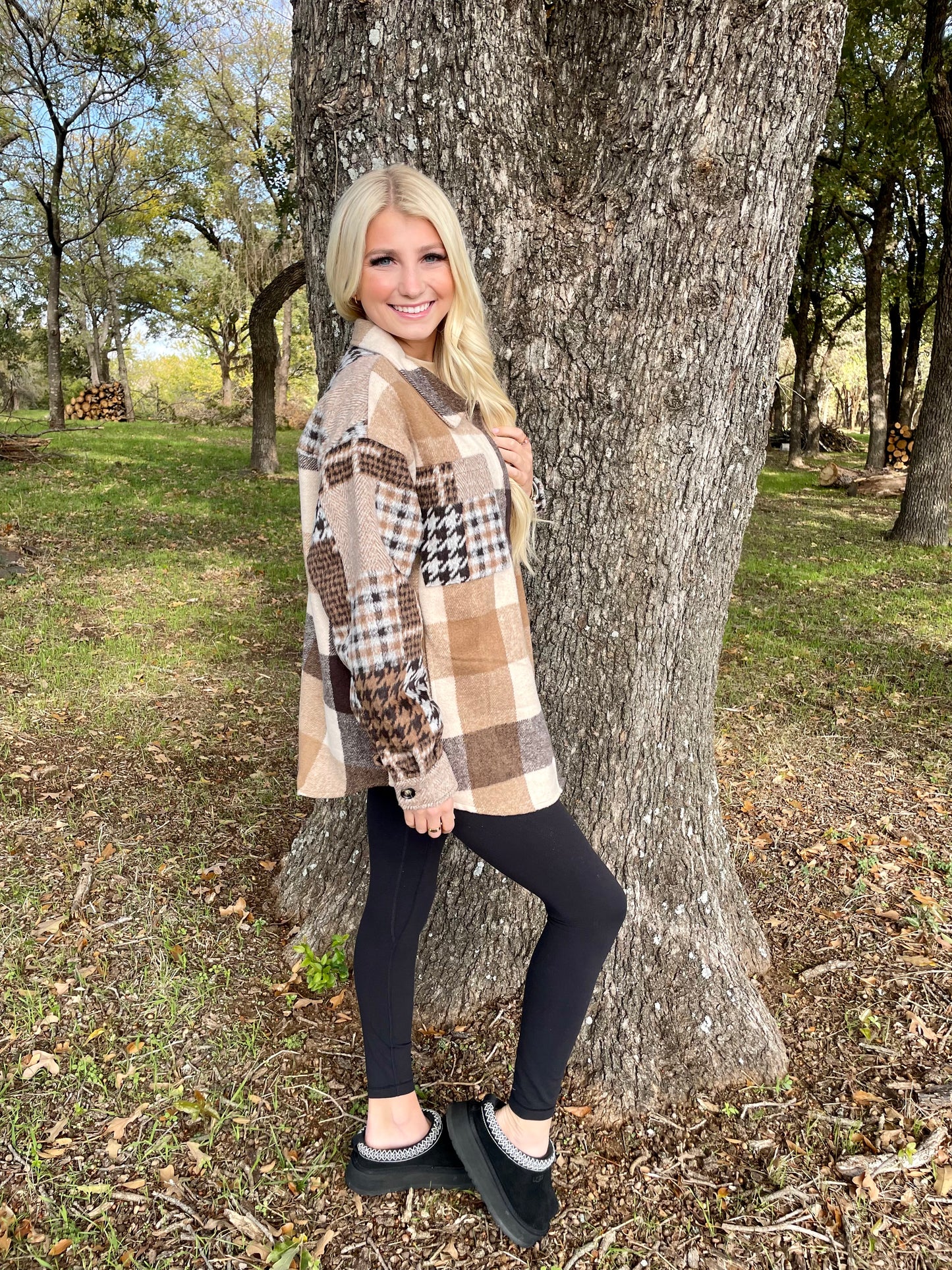 Sweet Like Honey Multi Plaid Jacket