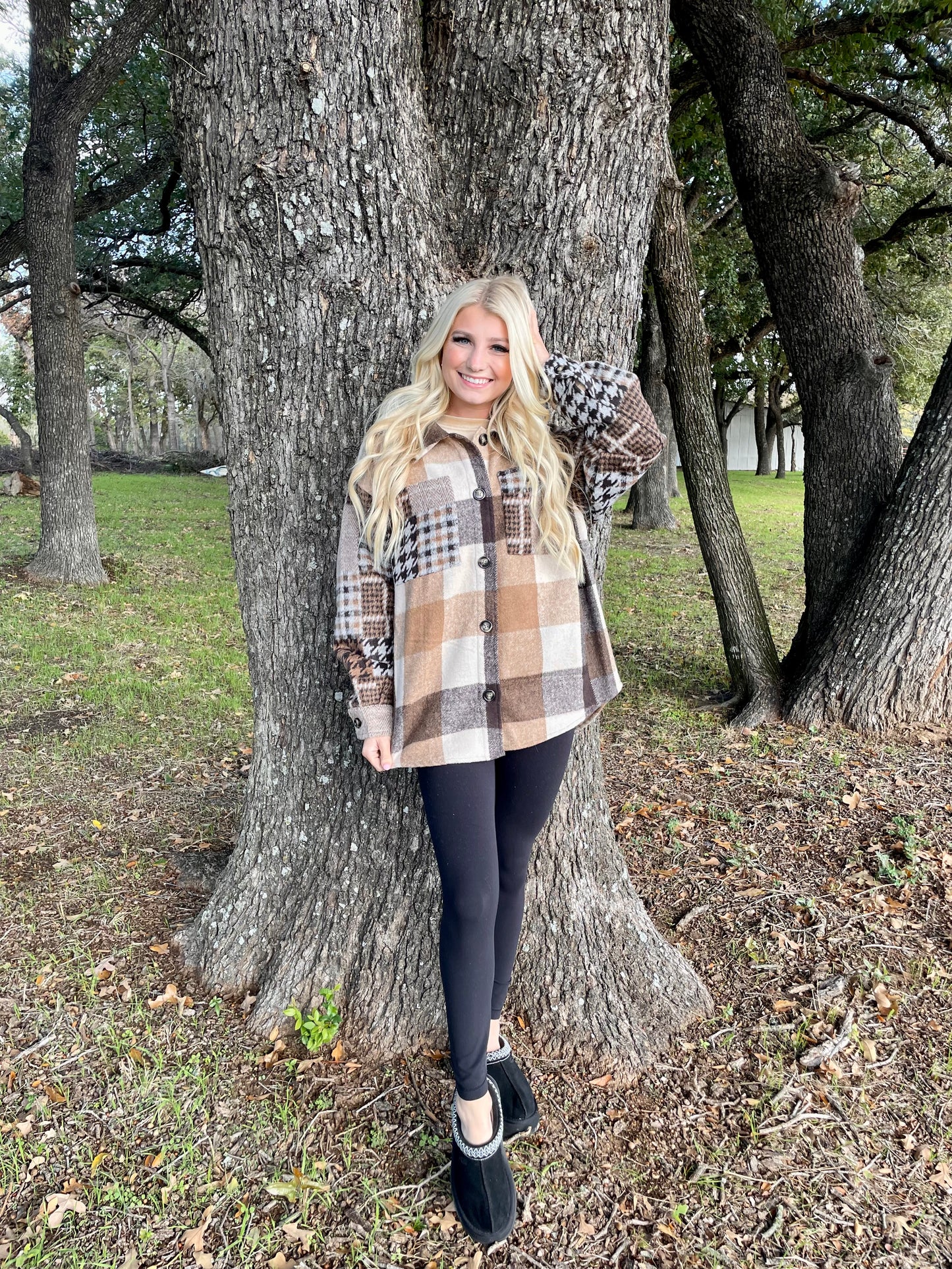 Sweet Like Honey Multi Plaid Jacket