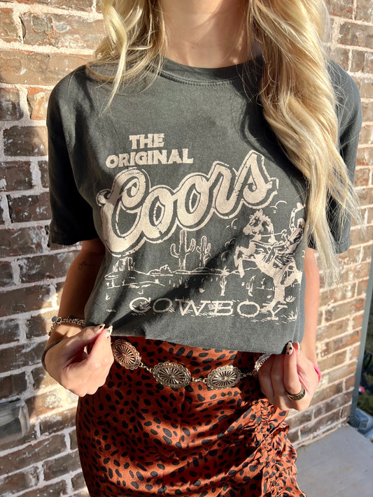 Coors Cowboy Cropped T-shirt on