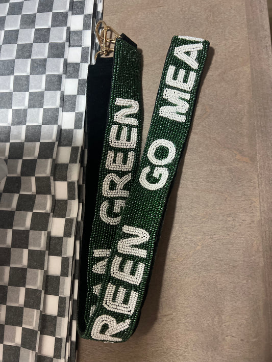 Mean Green Beaded Strap