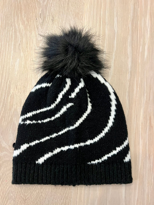 Ribbed Fuzzy Pom Beanie