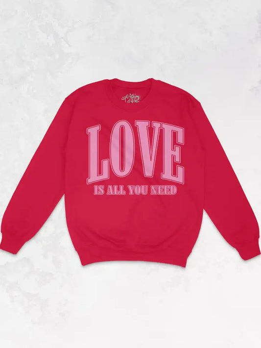 Love Is All You Need Oversized 90's Sweatshirt