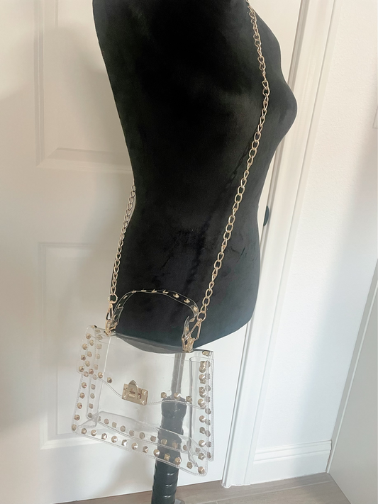 Clear Studded Purse