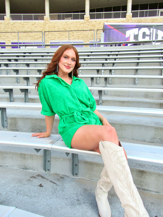 Mean Green Romper