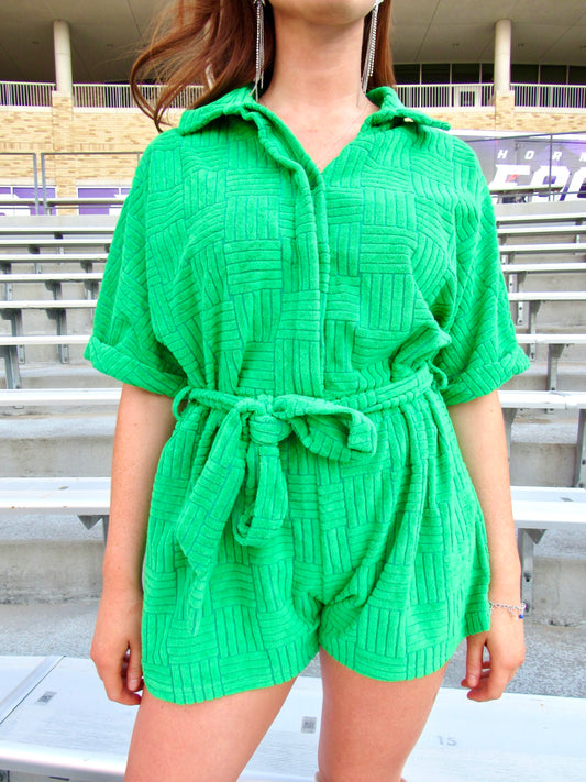 Mean Green Romper